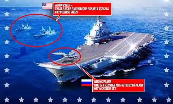 Busted! Chinese Defence Ministry Apologizes After Epic Photoshop Fail. Photos